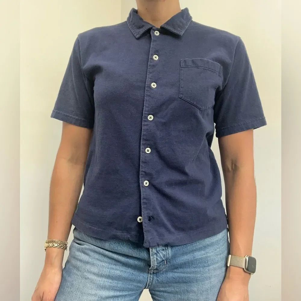 Y2K Polo Ralph Lauren Jersey Knit 100% cotton Collared Short Sleeve Polo Size S